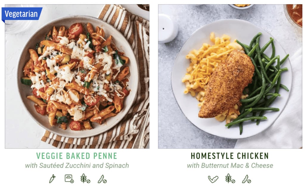 Baked Penne and Homestyle Chicken 