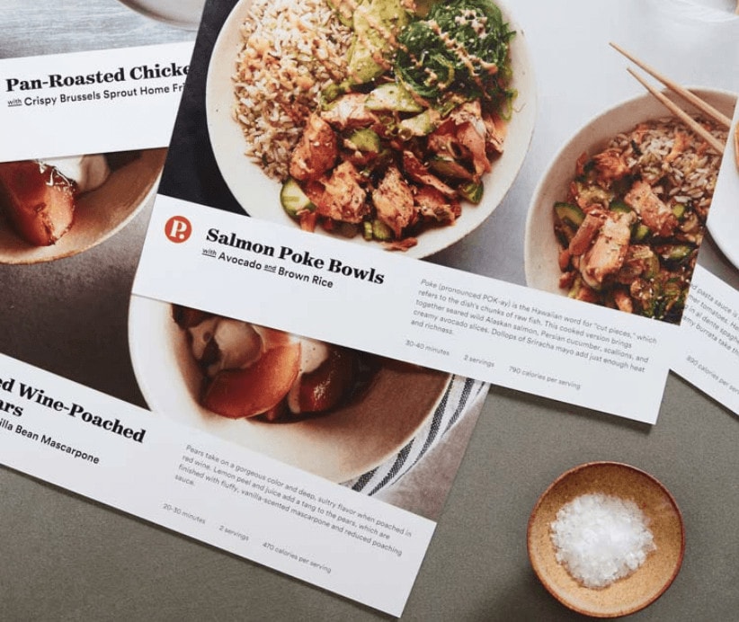 Plated recipe cards 