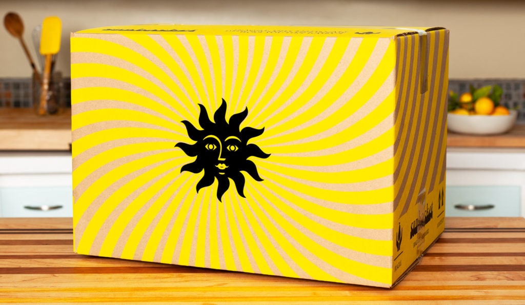 sun basket delivery box
